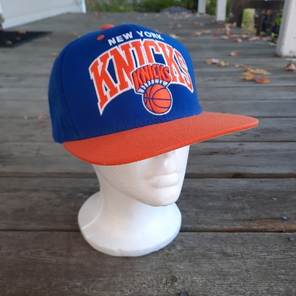 Mitchell & Ness New York Knicks NBA basketball blue wool snapback hat - Picture 2 of 14